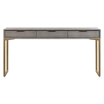 Modern Pesce Shagreen Console Table - 59" Stylish Design