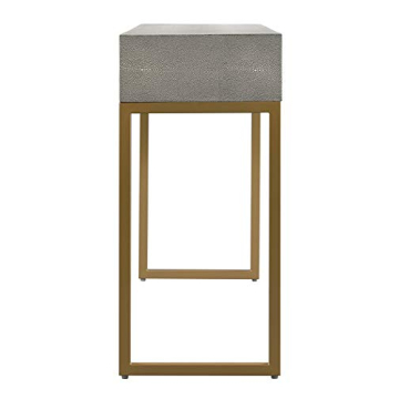 Modern Pesce Shagreen Console Table - 59" Stylish Design