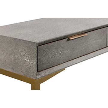 Modern Pesce Shagreen Console Table - 59" Stylish Design