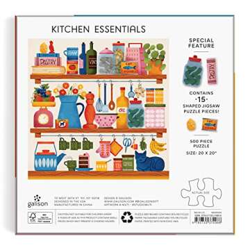 Kitchen Essentials 500 Piece Puzzle - Unique Shaped Fun