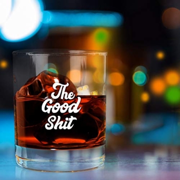 Funny Whiskey Glass Gift for Men - Durable & Unique