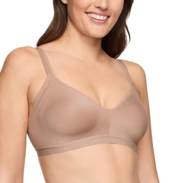 Warner's Women’s Blissful Benefits Underarm-Smoothing Wireless Bra, Toasted Almond