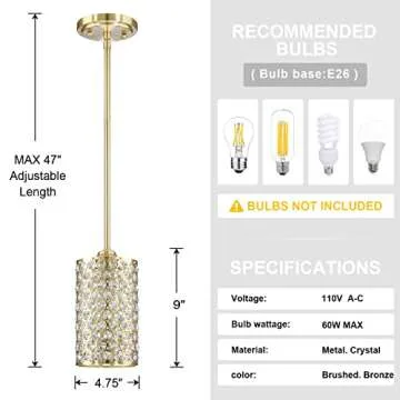 Elegant Crystal Pendant Lighting for Home Decor