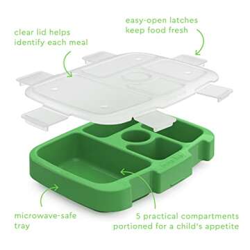 Bentgo Kids Tray with Transparent Cover (Green)