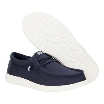 Hey Dude Wally Hex Navy Men's Lightweight Slip-on Loafers