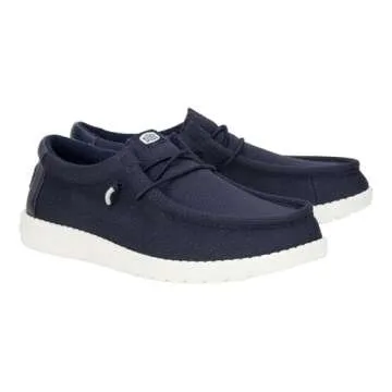 Hey Dude Wally Hex Navy Men's Lightweight Slip-on Loafers