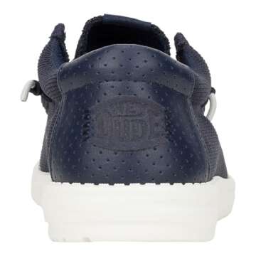 Hey Dude Wally Hex Navy Men's Lightweight Slip-on Loafers