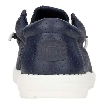 Hey Dude Wally Hex Navy Men's Lightweight Slip-on Loafers