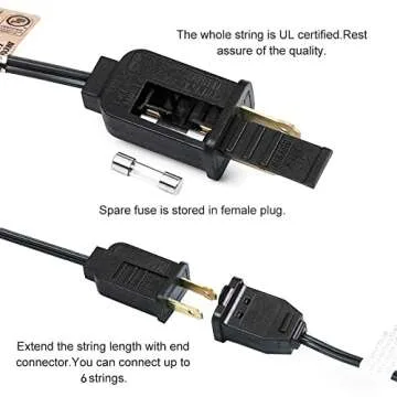 10ft Couah Outdoor String Lights with Edison Bulbs