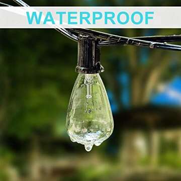 10ft Couah Outdoor String Lights with Edison Bulbs