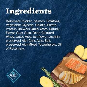 Blue Buffalo Wilderness Grain Free Soft-Moist Cat Treats, Chicken & Salmon 2-oz Bag