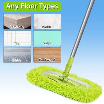 Unoutur Microfiber Mop Pads for Swiffer - Reusable & Durable