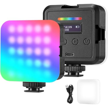NEEWER RGB Video Light, Portable 61 LED Camera Light