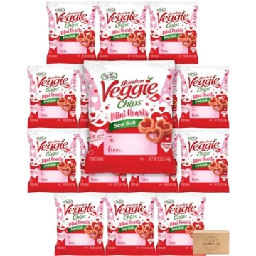 Valentine's Garden Veggie Chips with Gift Clip