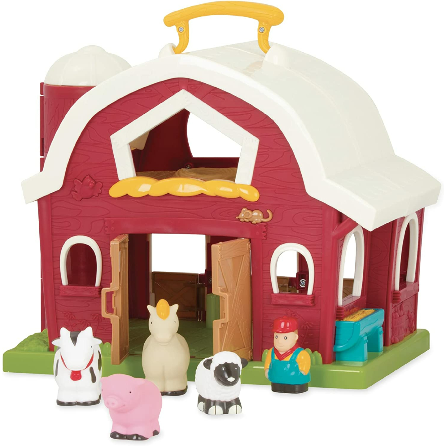 Battat Big Red Barn Animal Farm Playset for Toddlers