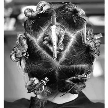 WILNAKWEL 40 Pcs Metal Duck Billed Hair Clips for Styling