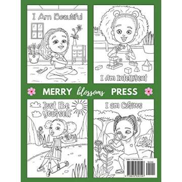 An African American Coloring Book For Girls: With Positive Affirmations: For Little Black & Brown Bo...