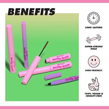 Lime Crime Bushy Brow Gel, Dirty Blonde (Taupe Blonde) - Volumizing, Long Lasting & Strong Hold That Tints, Tames & Adds Texture - Eyebrow Mascara Gel - Vegan & Cruelty-Free…