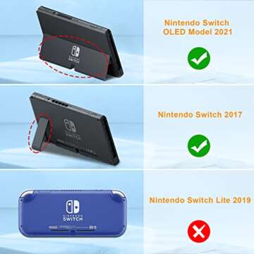 Fintie Carrying Case for Nintendo Switch OLED Model 2021/Switch 2017, [Shockproof] Hard Shell Protec...