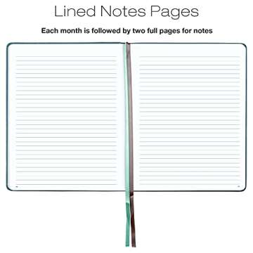 Global Printed Products 2022 Planner: Extra Thick Paper 8"x10" Resolute Planner with, 14 Months (November 2021 Through December 2022) Weekly Calendar/Weekly Planner Organizer with 5"x8" Journal (Teal)