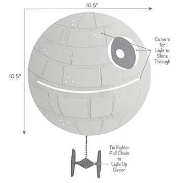 Star Wars LED Death Star Night Light for Kids' Rooms