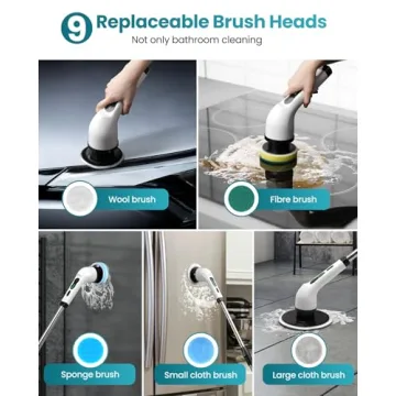 Electric Spin Scrubber for Effortless Cleaning at Home