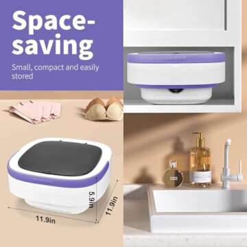 Portable Mini Washing Machine Ideal for Home Travel Laundry
