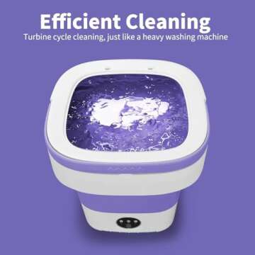 Portable Mini Washing Machine Ideal for Home Travel Laundry