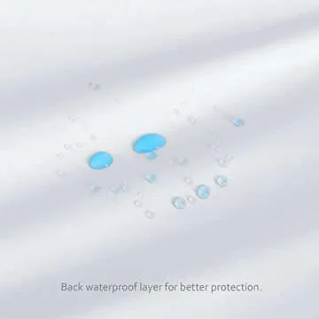 Crib Sheets Waterproof 2 Pack, Crib Mattress Protector, Toddler Fitted Crib Sheet Neutral, Ultra Soft & Breathable Toddler Bed Sheets for Boys and Girls, White