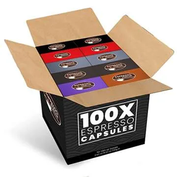 ESPRESSO ITALIA Capsules - 100 Count Variety Pack for Nespresso