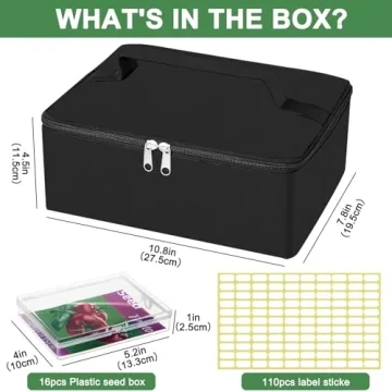 Durable Seed Storage Box for Gardening Enthusiasts