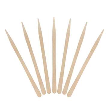 9000 Count | KingSeal Natural Birch Wood Sandwich Picks, Appetizer Picks, Waxing Sticks, 3.5 Inch Length, Plain, Eco-Friendly, Commercial Bulk Pack - 12 Boxes x 750