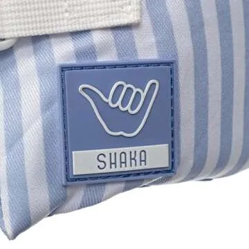 Shaka Kids Puddle Jumper Swim Vest for 20-50lbs Unixsex, Toddler Floaties, Water Wings, Children Pool Floaties, Cute Pattern, Simple Pattern, 2-3-4-5-6-7-8 Years Old (Blue Stripes)