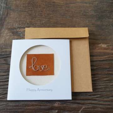 Handmade Steel Iron Anniversary Card for 6th 11th