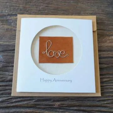 Handmade Steel Iron Anniversary Card for 6th 11th