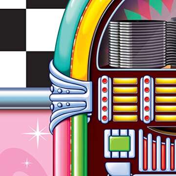 Beistle Fabulous 50s Door Cover