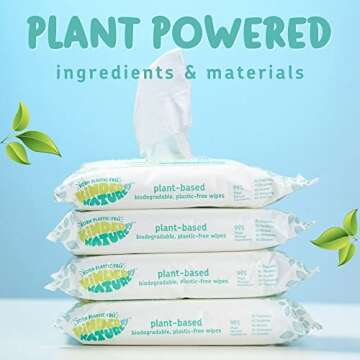 Kinder by Nature Plant Based Baby Wipes - Hypoallergenic & Eco-Friendly, 672 Count