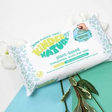 Kinder by Nature Baby Wipes - 100% Biodegradable & Plant Based