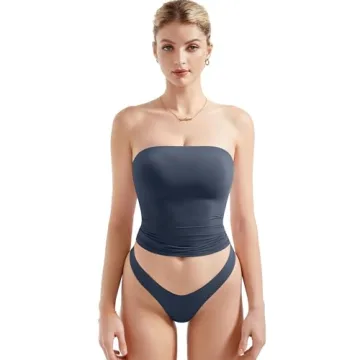 SUUKSESS Women Sexy Tube Top Summer Y2K Going Out Tops Casual Sleeveless Double Lined Basic Tank Top...