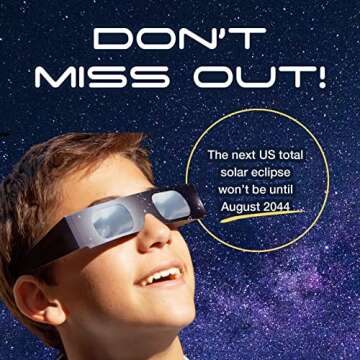 Solar Eclipse Glasses for Safe Viewing - AAS Approved