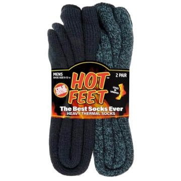 HOT FEET Thermal Socks for Men - Ultimate Cold Weather Insulation