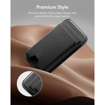 ESR MagSafe Wallet - 5-Card Holder & Magnetic, Black