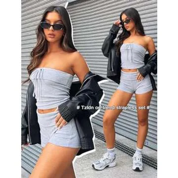 TZLDN Women's Lounge Set 2-Piece Chic Casual Set