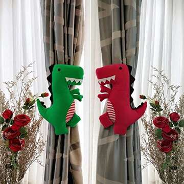 Cciphy 1 Pair Cartoon Turtle Curtain holdbacks Cute Tiebacks Animal Holders Window Accessories for Baby Children Living Room Bedroom Nursery Curtain Decoration (Turtle)