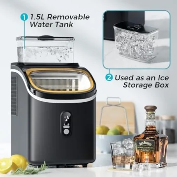 Kismile Portable Ice Maker for Home and Office