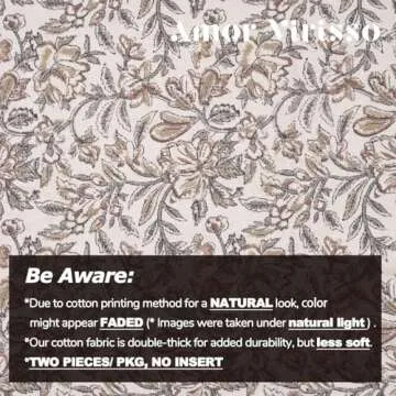 Amor Virisso Vintage Floral Pillow Covers 18x18 Set