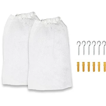 Stuffed Animals Jumbo Toy Storage Hammock Organizer White