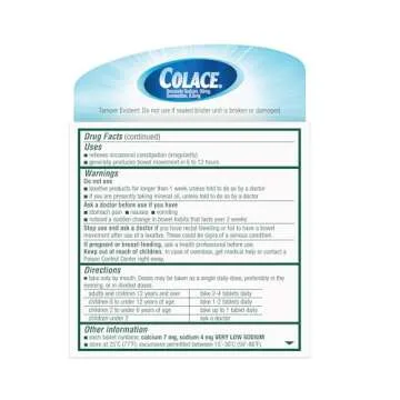 Colace 2-IN-1 Stool Softener & Stimulant Laxative Tablets, 10 Count, Gentle Constipation Relief In 6-12 Hours