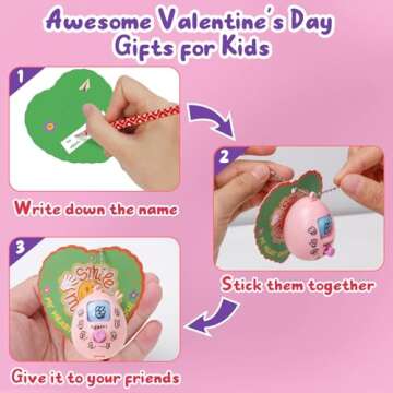 Feltom 30 PCS Rock Paper Scissors Random Keychain for Boys Girls, kids Valentine Gifts, Valentine Cards for Kids Classroom, School Valentine Cards, Valentine Exchange Pack for Kids