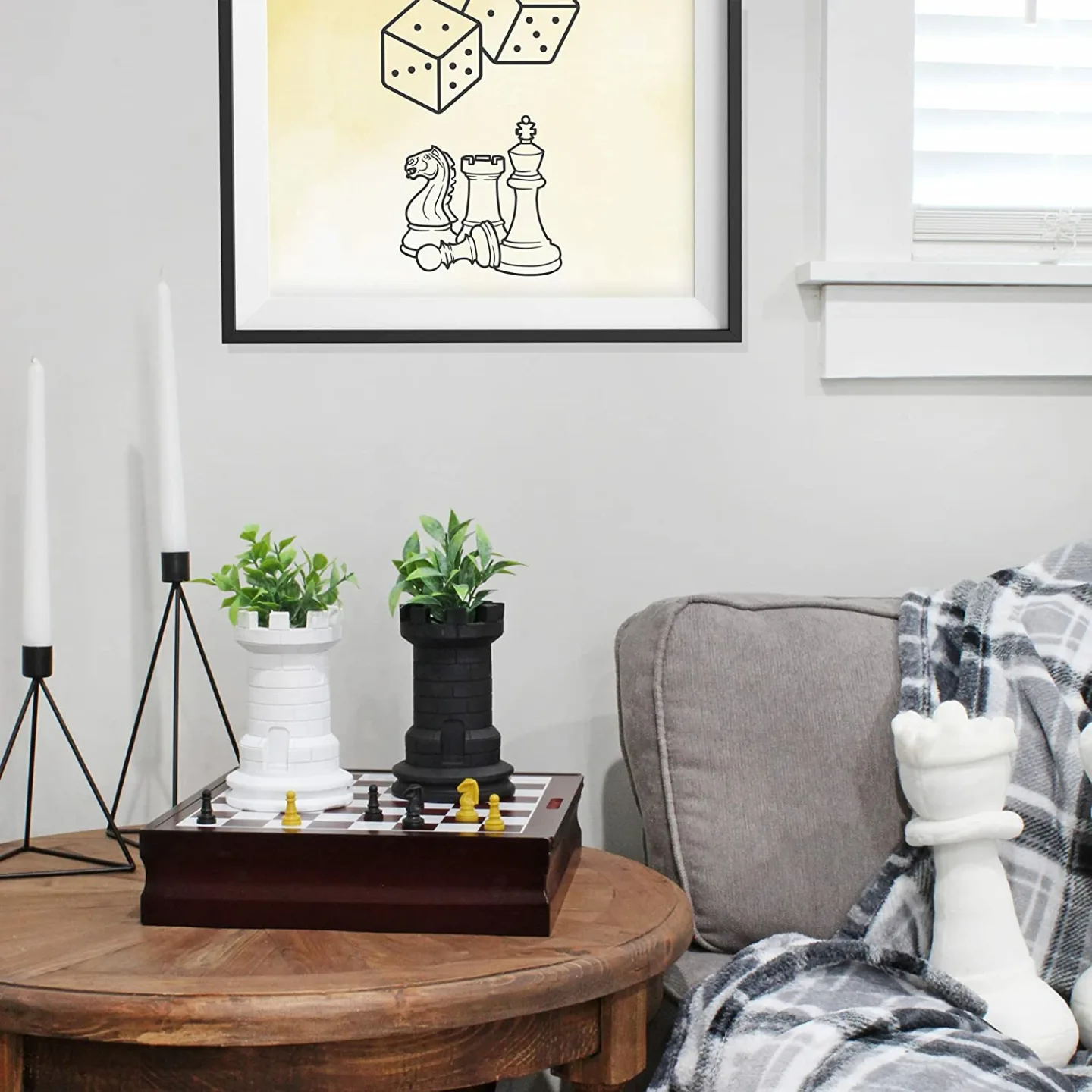 Esterno Chess Piece Planter Pots - Unique Rook Statues